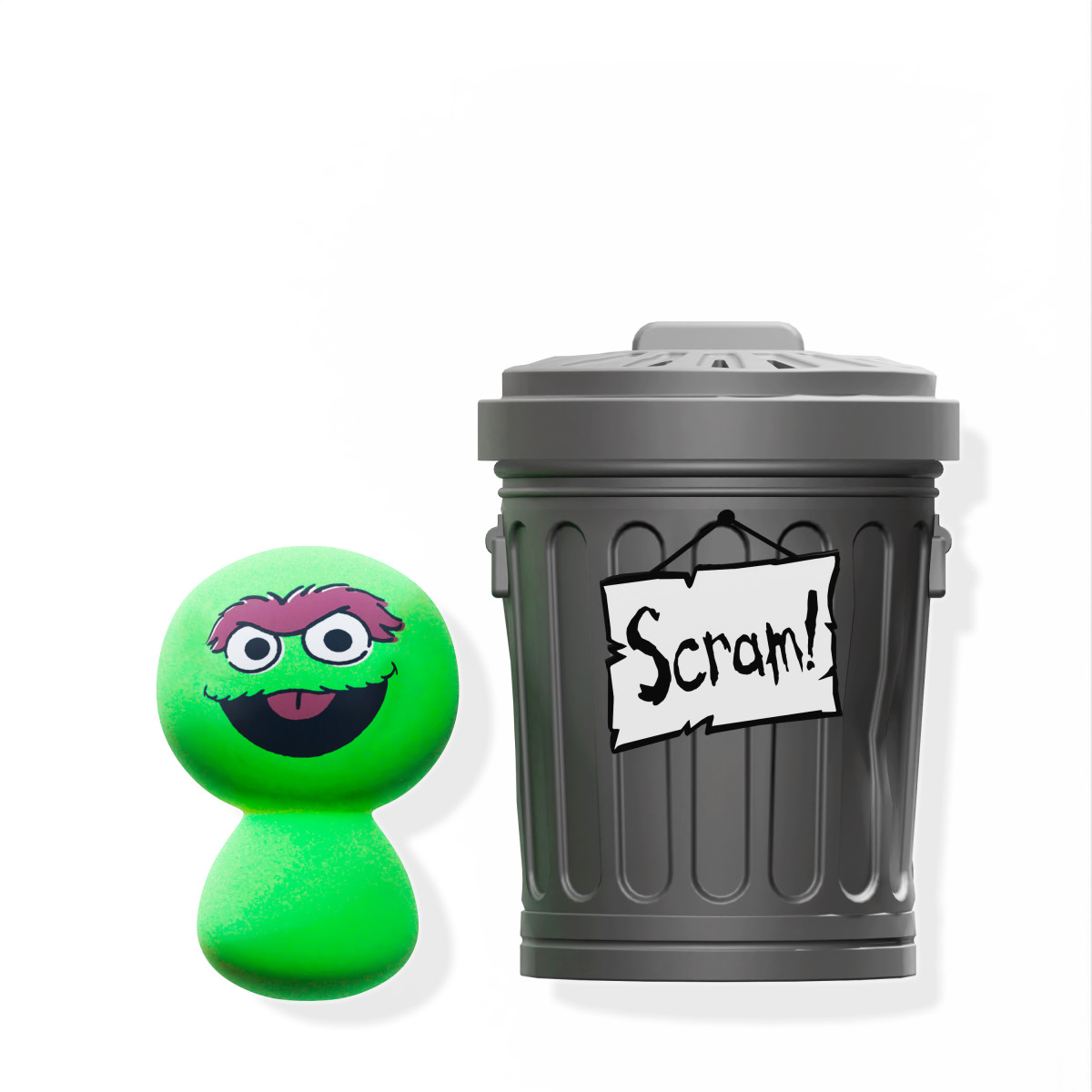 inside oscar the grouch trash can